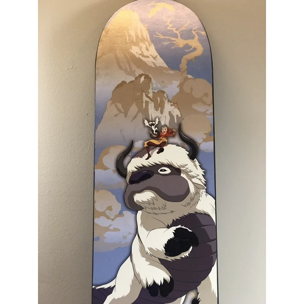 Avatar The Last Airbender Appa Skateboard Deck Wall Hanger Display‎ New